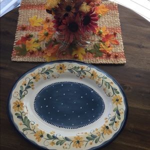 Large Oblong Bella Flora Platter